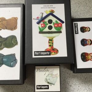 Pier 1 ceramic and glass figurines